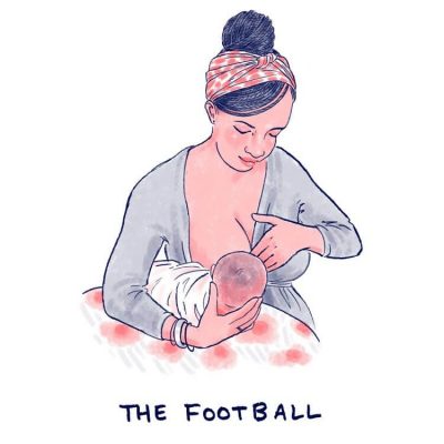 Football-Hold-breastfeeding-position-illustration-Mama-Natural-750×750 Football-Hold-breastfeeding-position-illustration-Mama-Natural-750x750